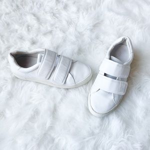J/Slides White Velcro Adelynn Sneakers